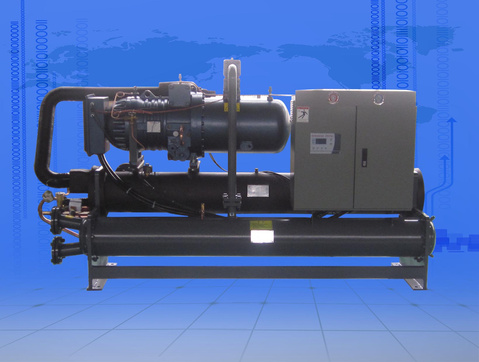 水冷單機頭螺桿冷水機組